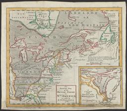 An Accurate Map of the British Empire in Nth America as settled by the Preliminaries in 1762