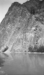 Cliff on Yukon above Dawson
