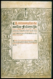[Title page] (from Petrarch, Triumphs)