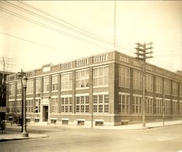 Moore School (originally the Pepper Musical Instrument Factory, built 1909, Morris and Erskine, architects), exterior