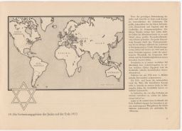 Die Verbreitungsegebiete der Juden auf der Erde 1933 [The distribution of the Jews in the world in 1933].