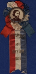Frémont-Dayton Commemorative Portrait Button and Ribbon