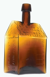 E.G. Booz's Old Cabin Whiskey Bottle, ca. 1860-1870