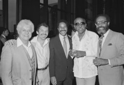 Tito Puente, Joe Conzo, Sr., Felipe Luciano, and Willie Bobo, Lincoln Center