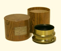 Lens, with box, Carl Zeiss.