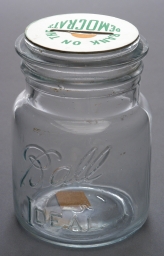 Bank On The Democrats Canning Jar Bank, ca. 1948