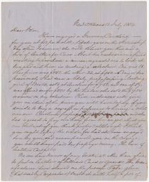 Letter regarding the availability and going prices for female slaves, signed Stephen Westmore