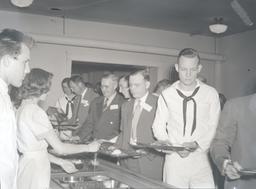 Navy V-12 Unit being served food