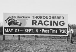 Atlantic City Race Course sign