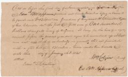 Manuscript Document, regarding Slave for hire