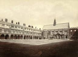 Cambridge. Nevile's Court, Trinity College (Dining Hall and Cloisters)      
