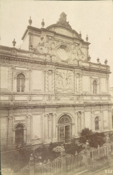 Mexico City. Facade of the National Library (Church of Saint Augustin)      