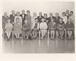 Group photo of Sigma Delta Epsilon members at 45th Anniversary.