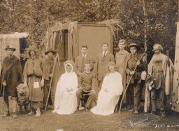 Philomathean Society, 1908, theatrical production, group photograph