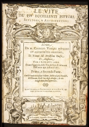 [Title page of Parts I and II] (from Vasari, Lives)
