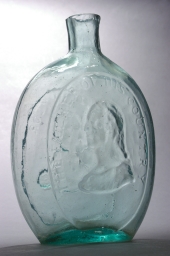 Taylor-Washington Portrait Glass Bottle, ca. 1848
