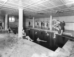 Houston Hall (built 1894, Frank Miles Day and Hays and Medary, architects), interior, swimming pool