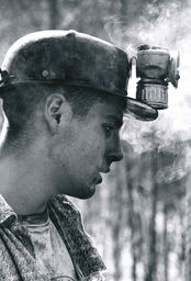 18 year-old coal miner Ray Martin near Islam, Kentucky