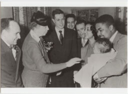 Eleanor Roosevelt visiting the Watermargin student cooperative