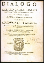 [Title page] (from Galileo, Dialog)