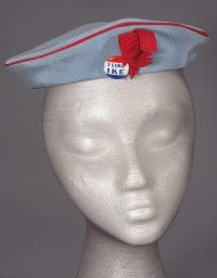 Eisenhower Official Campaign Hat with Button, ca. 1952