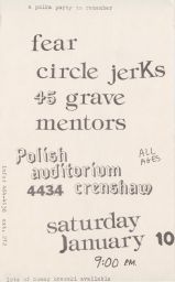 Polish Auditorium, 1981 January 10