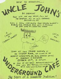Uncle John's Underground Café (Student Union), 1986 October 17