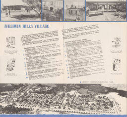 "Introducing Baldwin Hills Village: West's Finest Apartment Estate" brochure (inner pages)