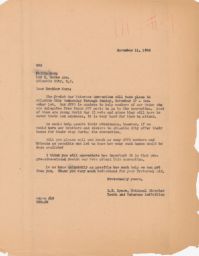 Ernest Rymer to Philip Karp Requesting Housing for Delegates, November 1946 (correspondence)