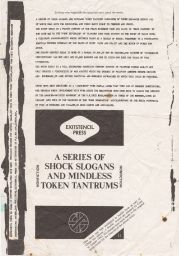 A Series of Mindless Slogans and Mindless Token Tantrums, circa 1982 August