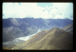 langtang kshetrako himnadiko drisya (लांगटंग क्षेत्रको हिमनदीको दृश्य / Glacier in Lantang Region)