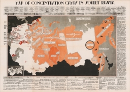 Map of Concentration Camps in Soviet Russia