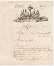 ALS (aman.) to General Lafayette (first page)