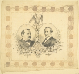 Cleveland-Hendricks Portrait Handkerchief