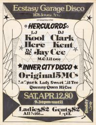 Ecstacy Garage Disco, Apr. 12, 1980