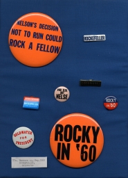 Rockefeller and Goldwater Campaign Buttons and Tabs, ca. 1960