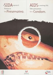 AIDS poster: "AIDS is watching you"