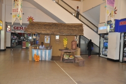 Seasonal decoration/display in the Liberty Plaza Mall