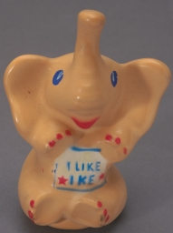 Eisenhower I Like Ike Elephant Squeaky Toy, ca. 1956