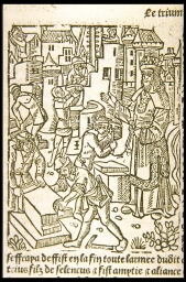 Jossue chef et capitaine du people de dieu (from Petrarch, Triumphs)