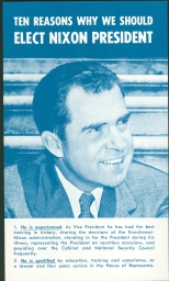 Ten Reasons Why We Should Elect Nixon President