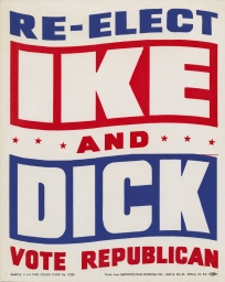 Re-Elect Ike and Dick: Vote Republican