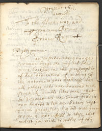 The frolick's, or, The lawyer cheated: letter from Polwhele to Prince Rupert, page 1