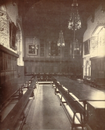 Cambridge. Peterhouse, Dining Hall (Interior, After Redecoration) 