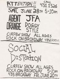 Rock on Broadway, 1986 June 20 & 1986 June 28