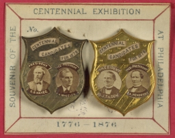 Centennial Candidates for 1876 Portrait Pins