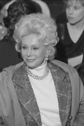 Eva Gabor at the Cornell School of Hotel Administration: Dean's Distinguished Lecture Series and annual charity auction featuring Merv Griffin.
