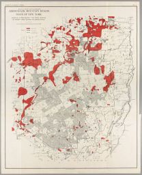 Adirondack Mountain Region State of New York Showing Approximately the Areas Burned By Forest Fires During the Spring of 1903
