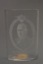 McKinley Portrait Drinking Glass, ca. 1900