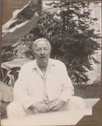 Ford Madox Ford in white
